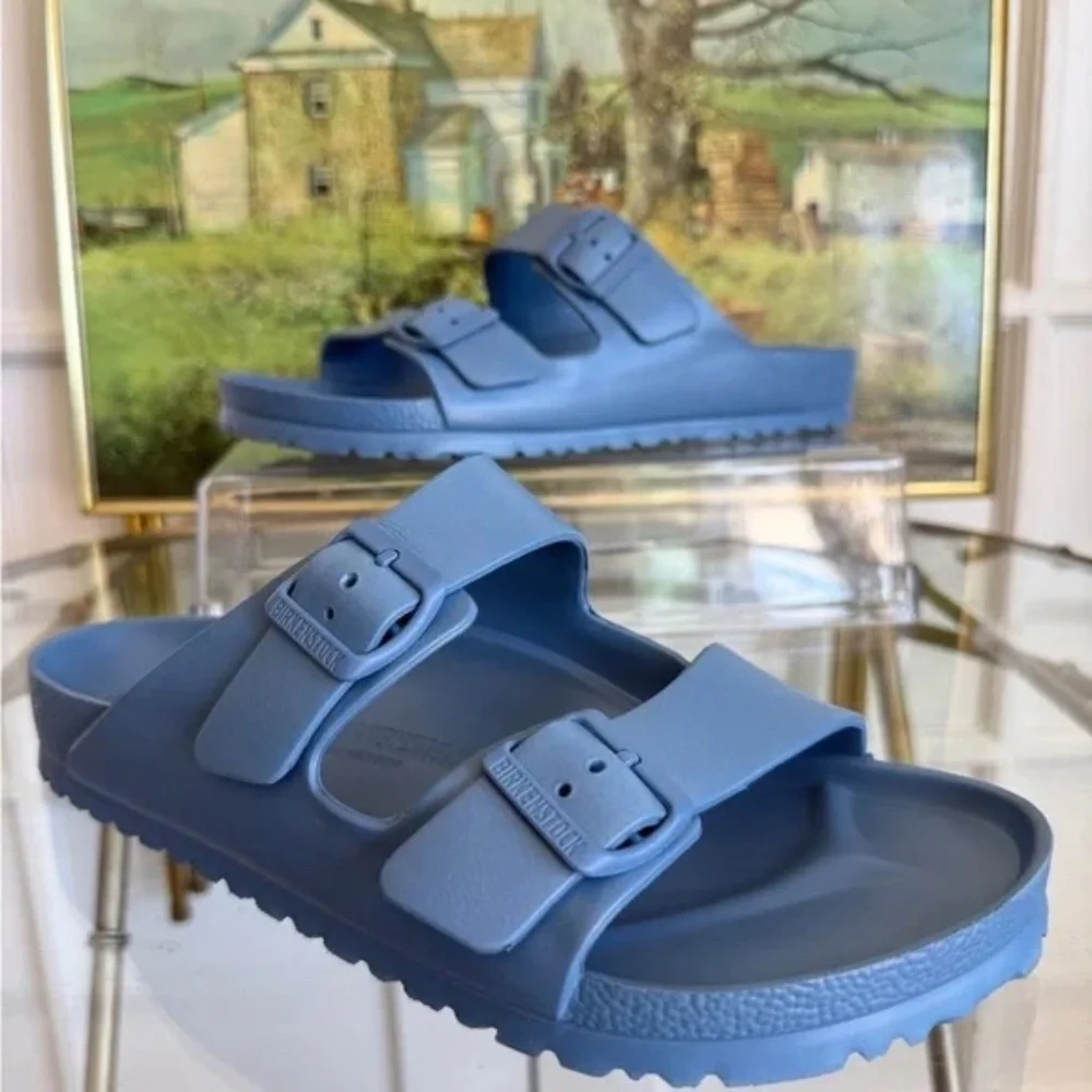 New! BIRKENSTOCK Arizona Essentials EVA  sky blue  SZ 43